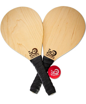 Birch Wood Frescobol Beach Paddle Game Kit