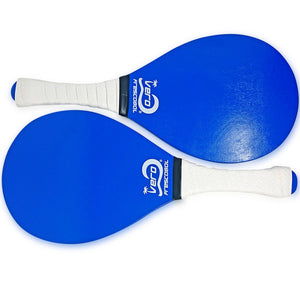 Ocean Blue Birch Wood Frescobol Beach Paddle Game Kit SALE - Vero Frescobol