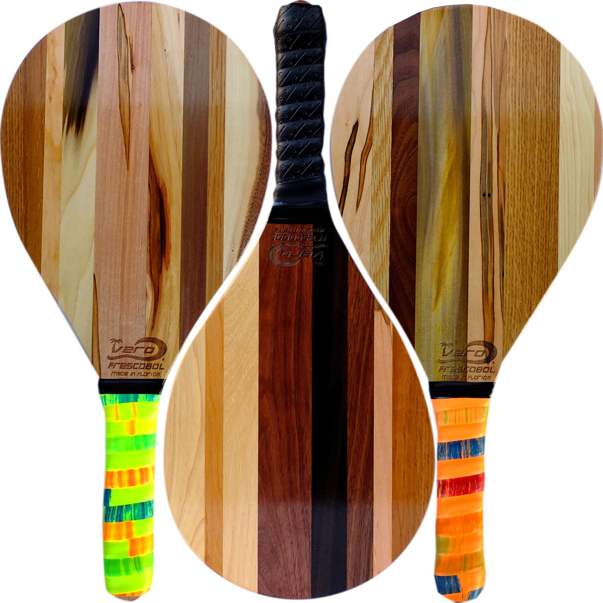 New Solid Wood Frescobol Rackets
