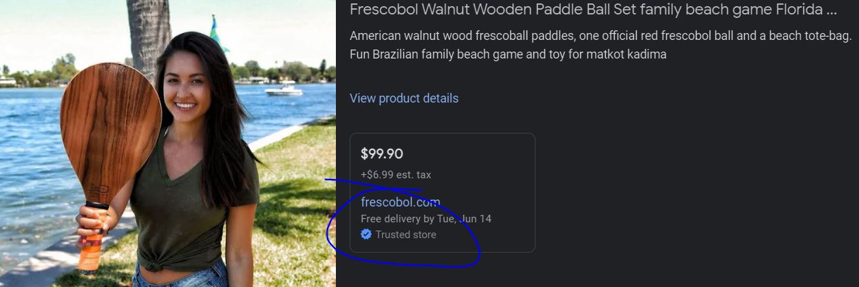 frescobol.com Earns Google's Trusted Store Badge! - Vero Frescobol