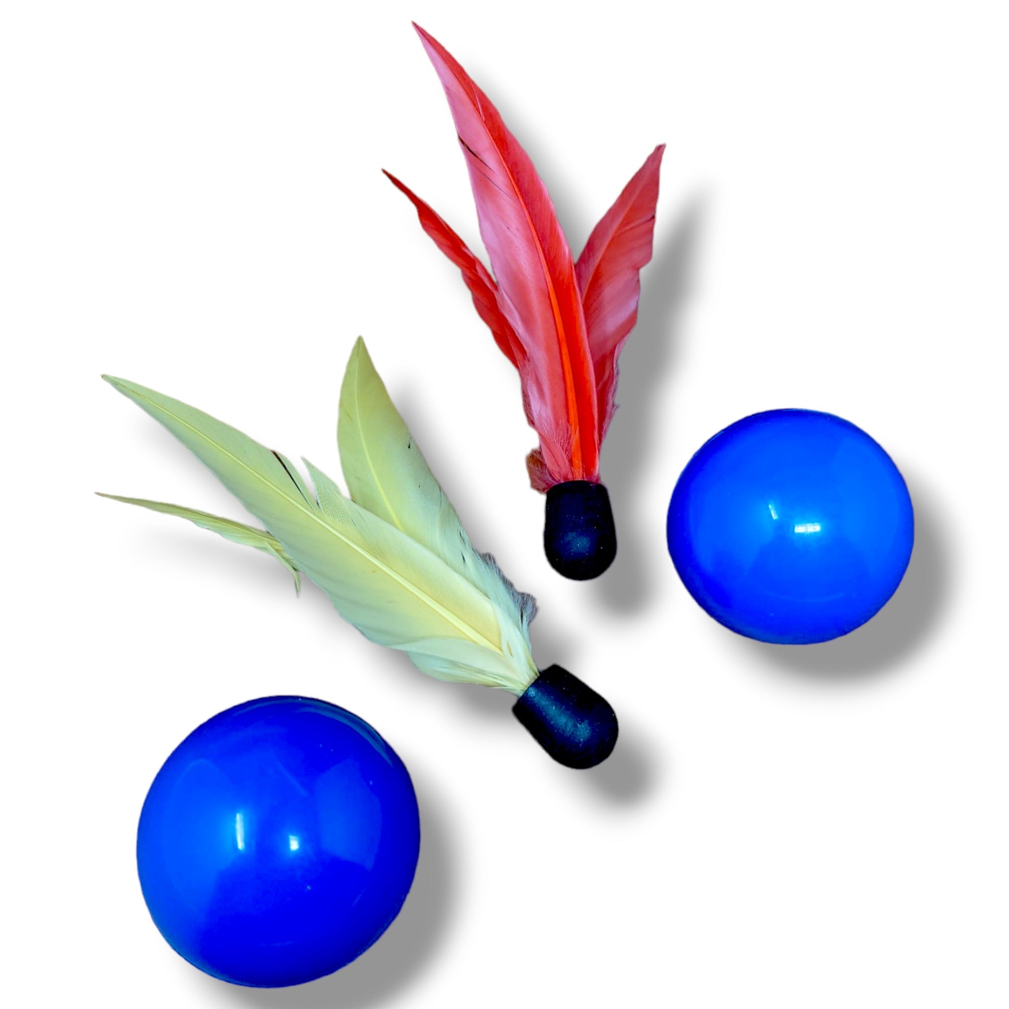 Frescobol Practice Plastic Low-Bounce Balls and Rubber Darts