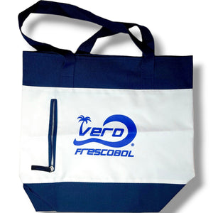 Frescobol Blue & White Beach Frescobol Tote Bag - Vero Frescobol