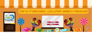 Frescobol Lollipop Beach Paddle Kit