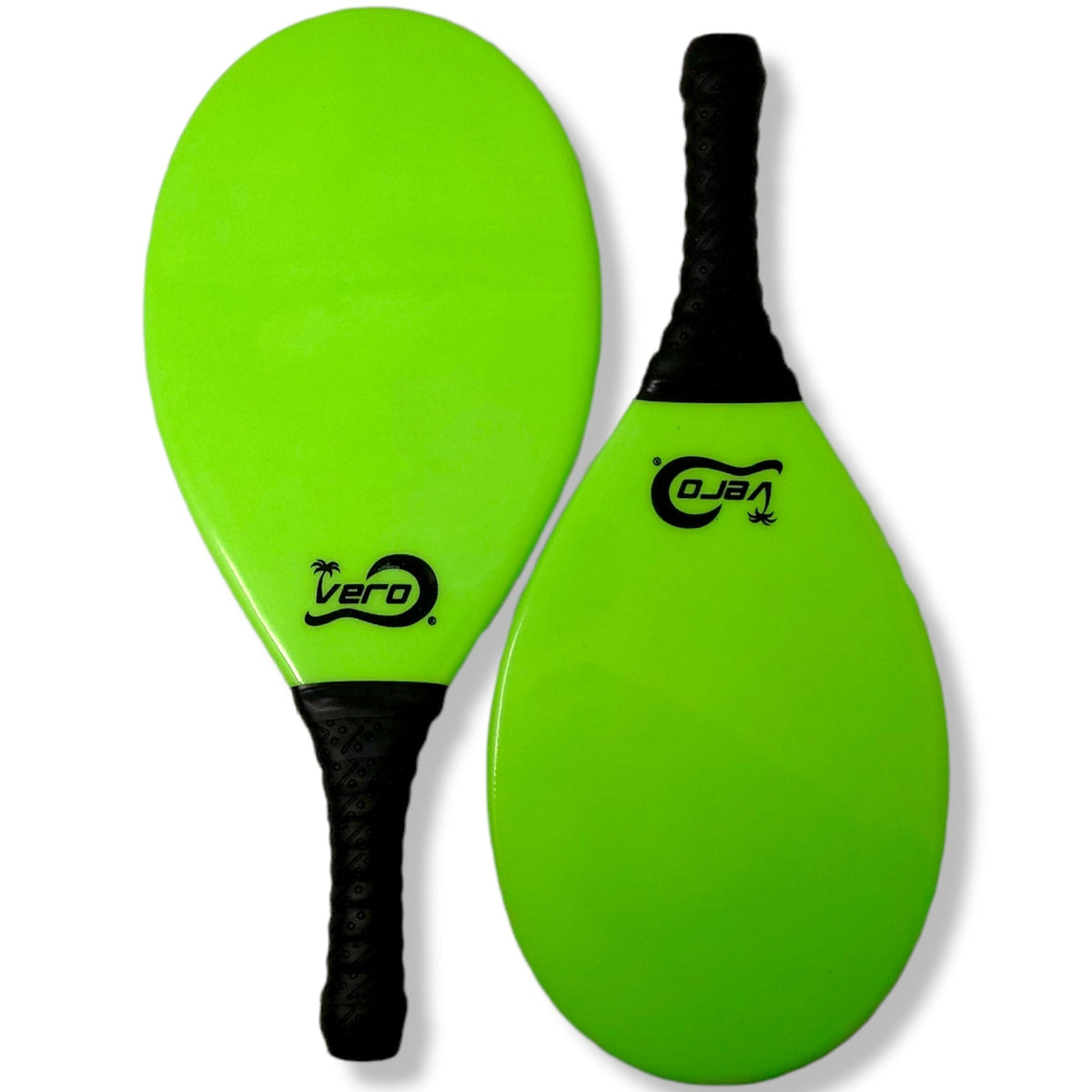Frescobol Florida Limao Fiberglass Beach Paddle Ball Kit - Vero Frescobol