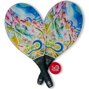 Frescobol Wave Vibrations Beach Paddle Kit - Vero Frescobol