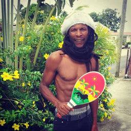 Frescobol Lion of Judah Rasta Beach Paddle Kit