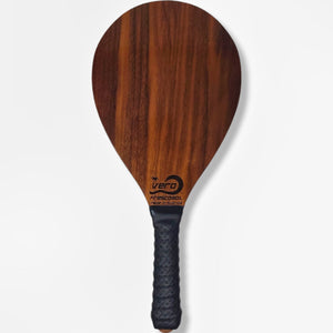 One Black Walnut SOLID Wood Frescobol Beach Paddle - Vero Frescobol