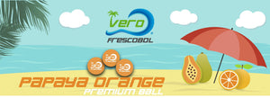 4 Official Papaya Orange Frescobol Balls