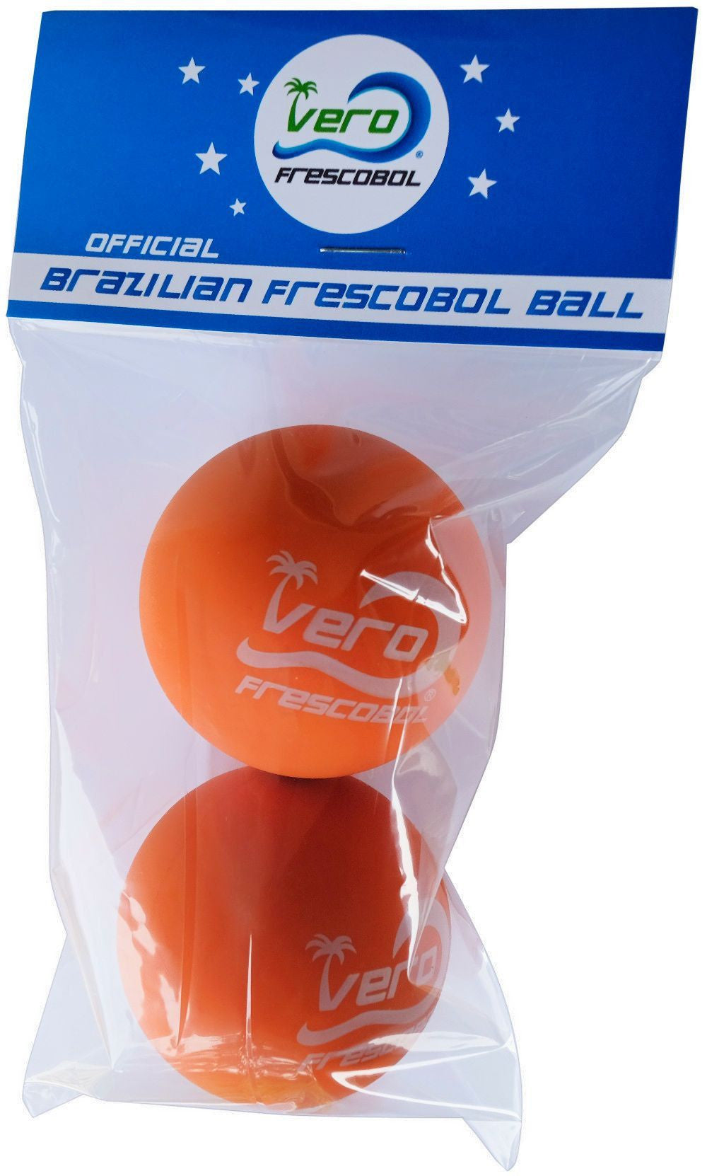 2 Official Papaya Orange Frescobol Balls